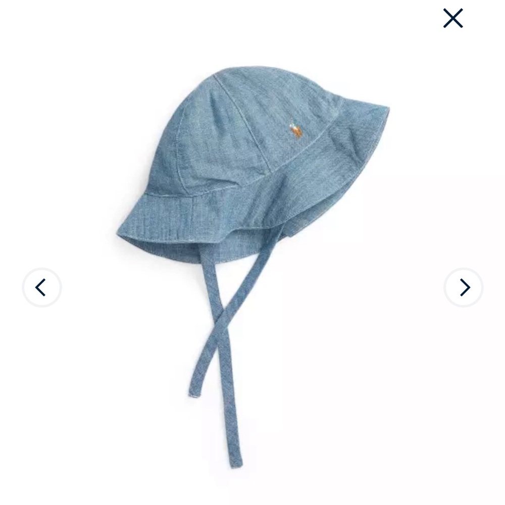 Chambray Kids Hat - Blue